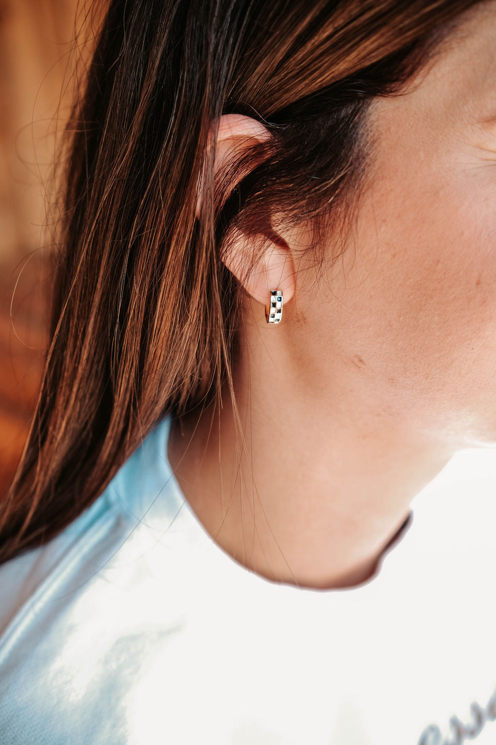 Babe in Check Earrings