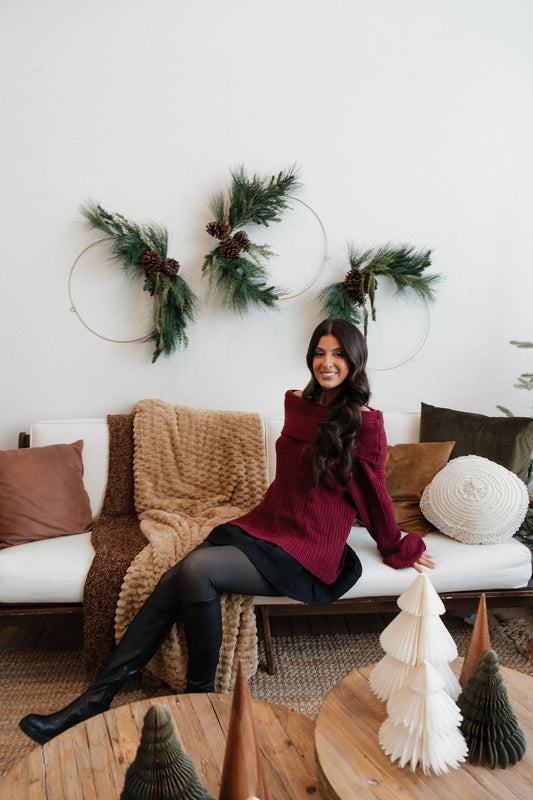 Kissed In Wine Sweater