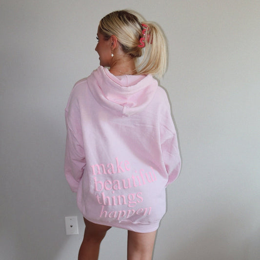 Manifest in Pink Hoodie
