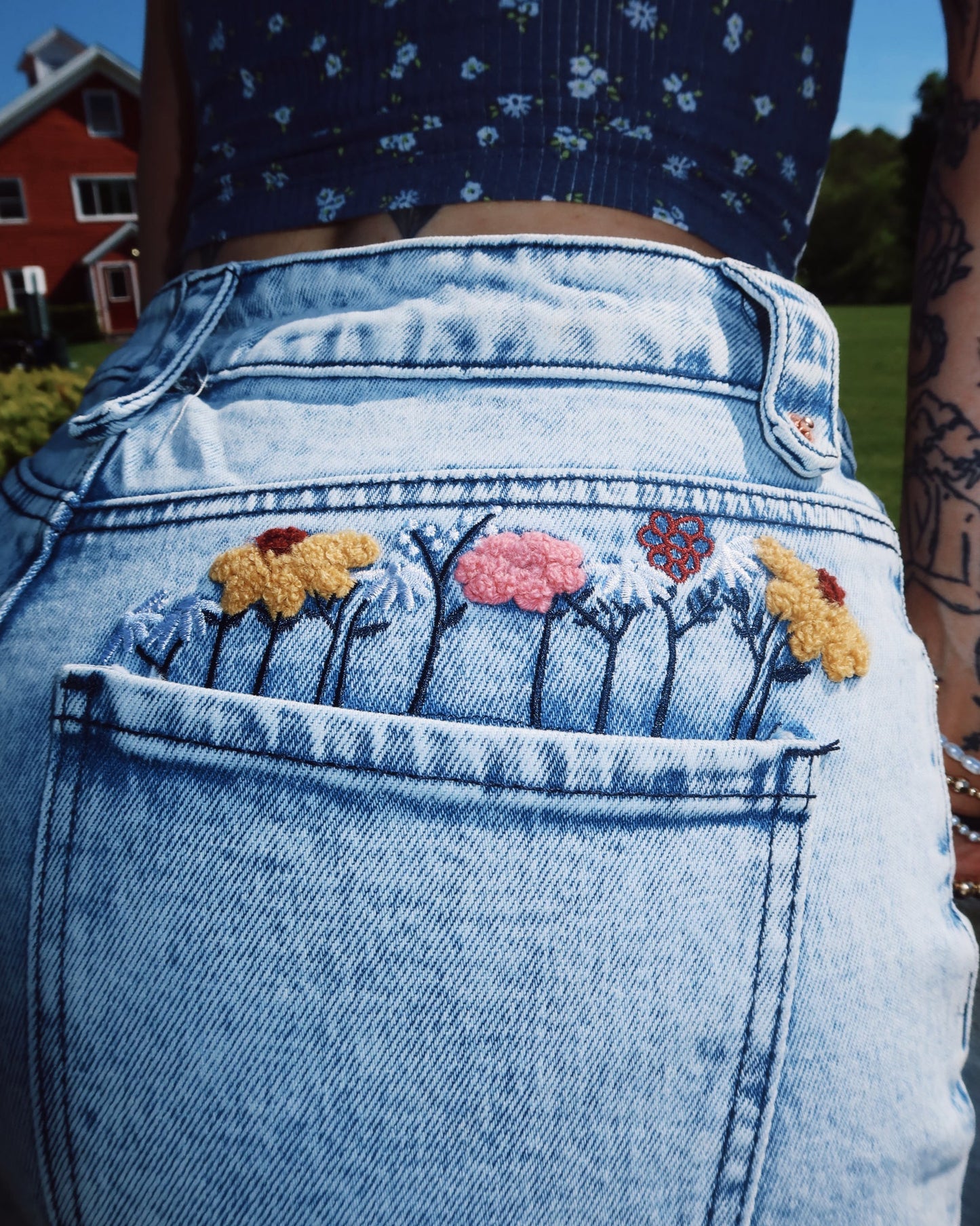 Whiskey Bloom Jeans