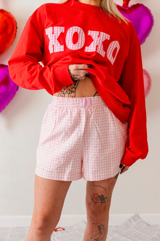 XO Gingham Shorts