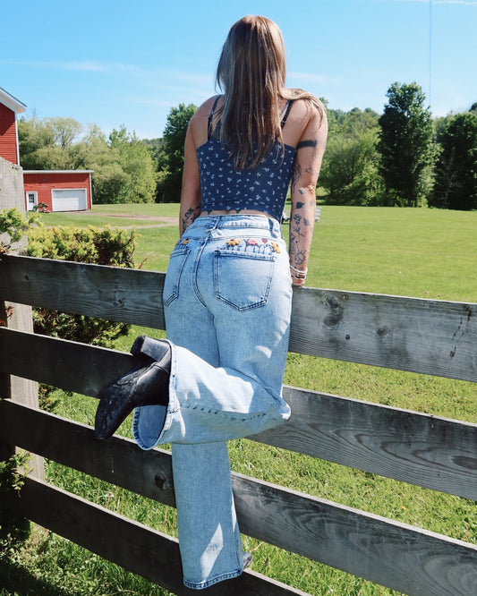 Whiskey Bloom Jeans