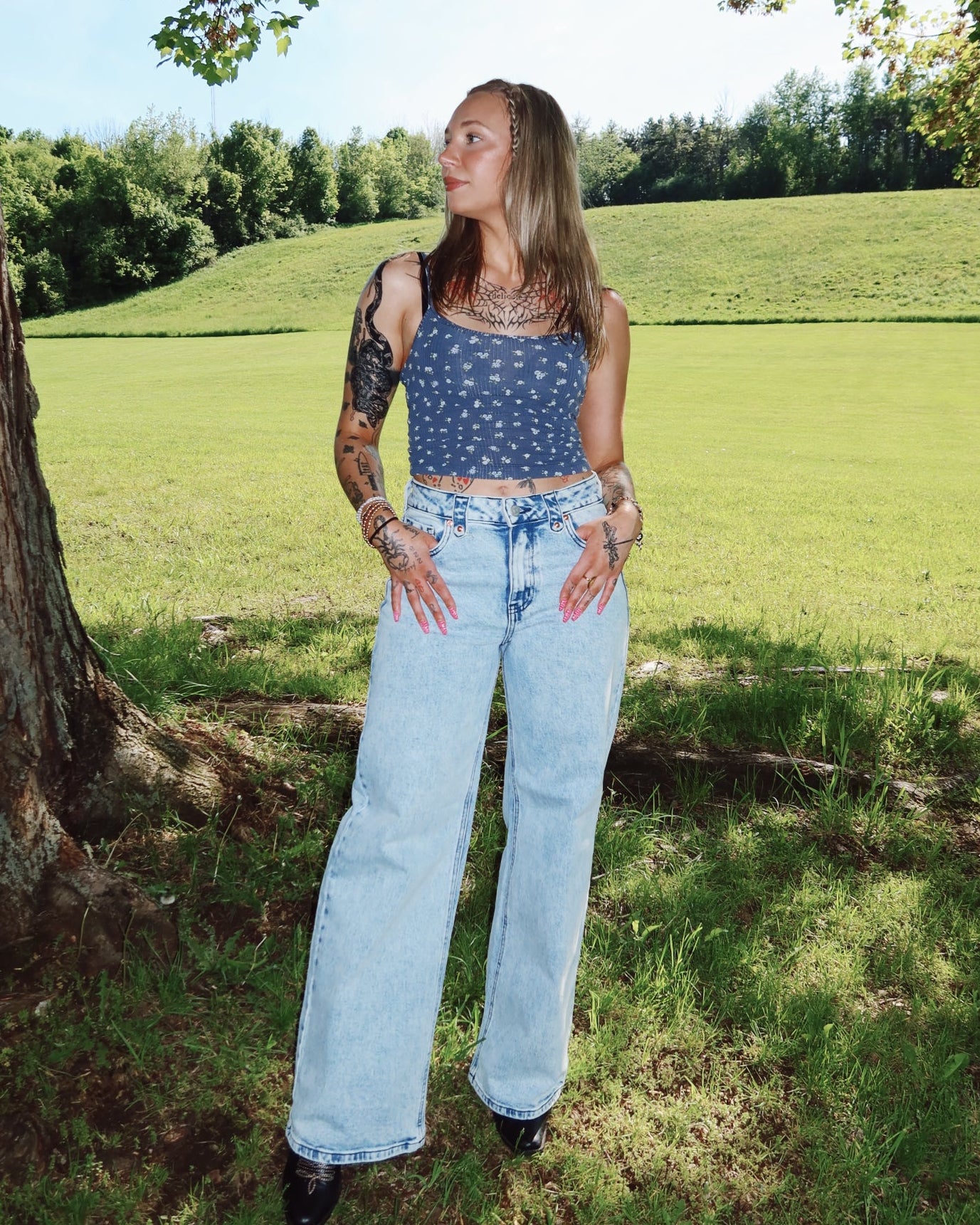 Whiskey Bloom Jeans