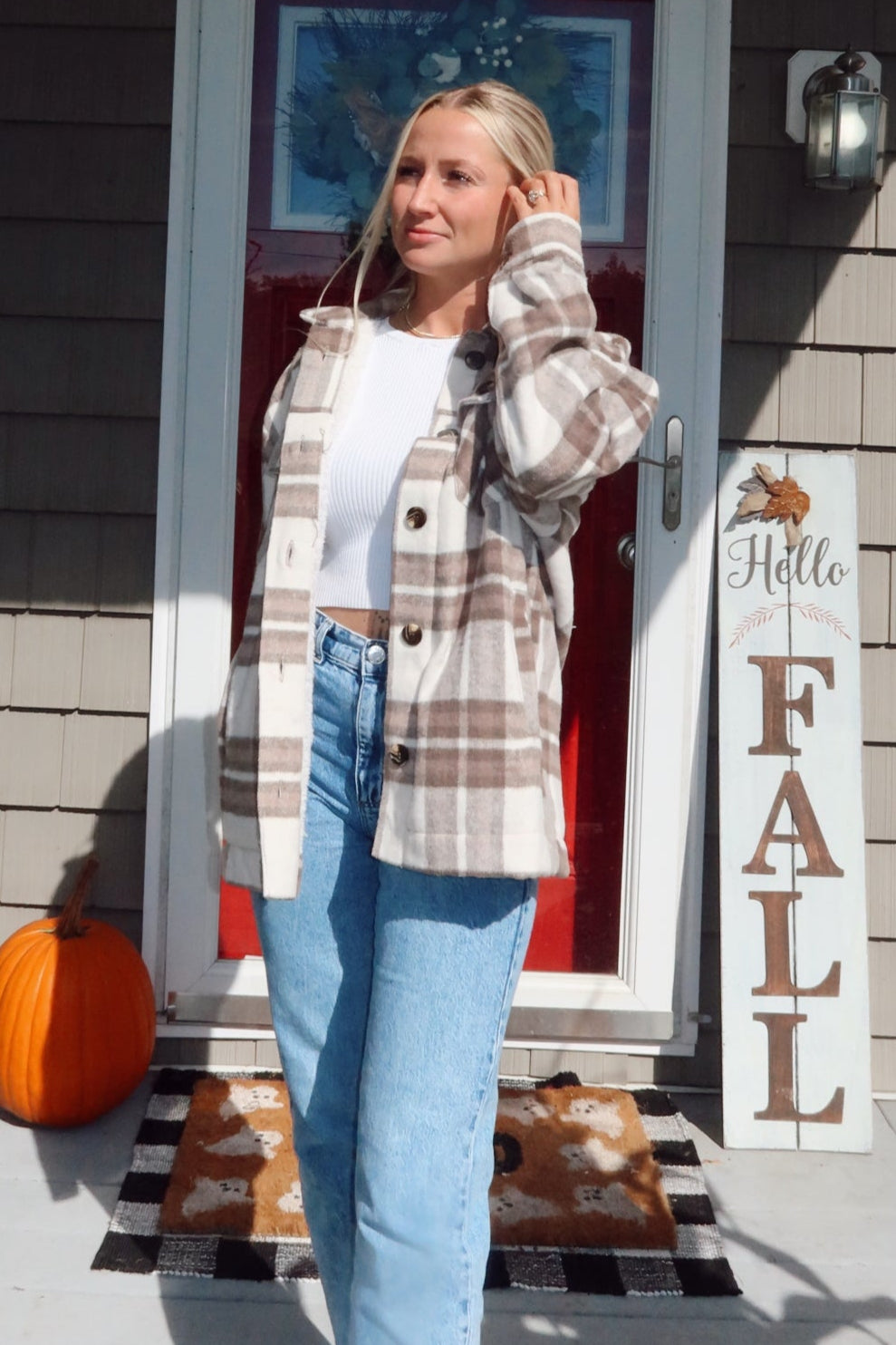 Cozy Core Plaid Jacket
