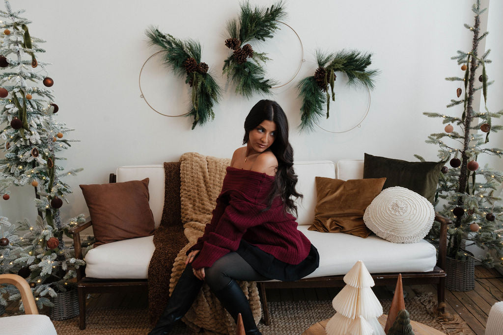 Kissed In Wine Sweater