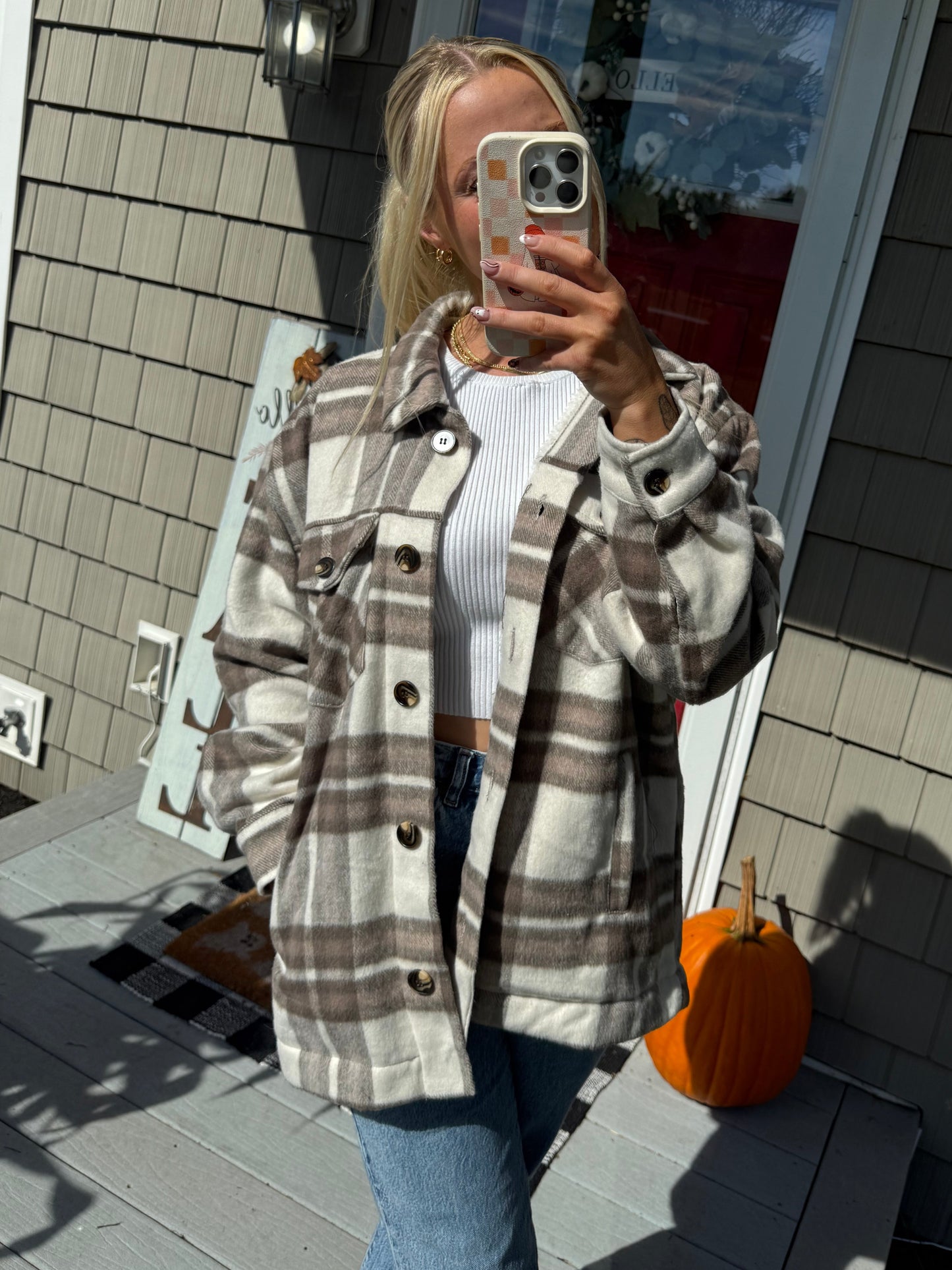 Cozy Core Plaid Jacket