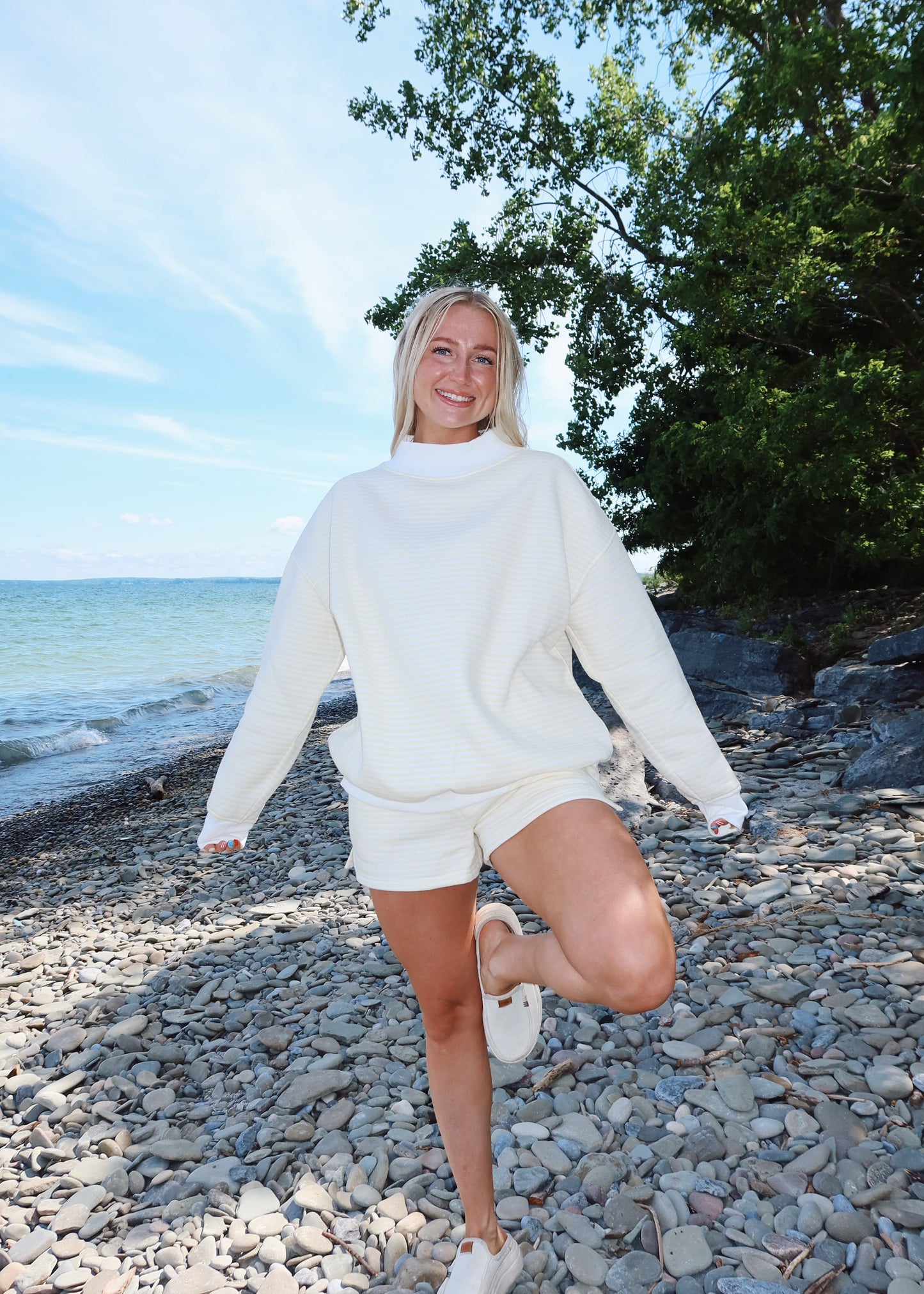 Golden Hour Mock Neck