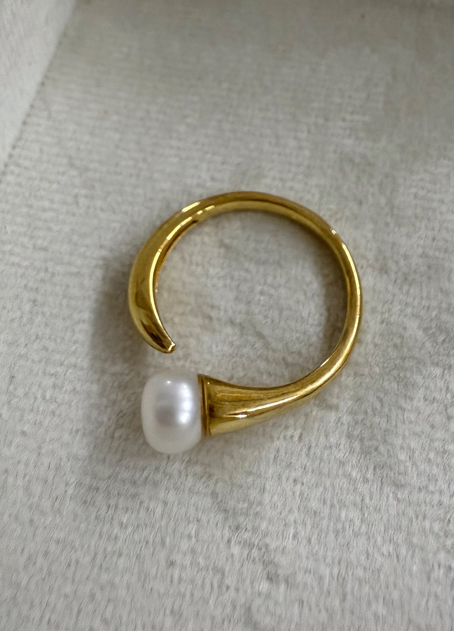 Moonlit Pearl Ring